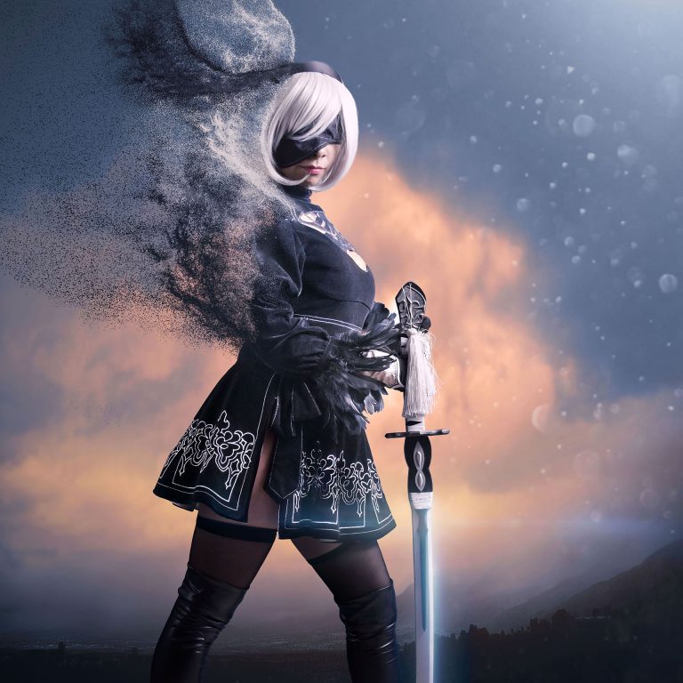 Fotografía conceptual temática de Nier Automata.