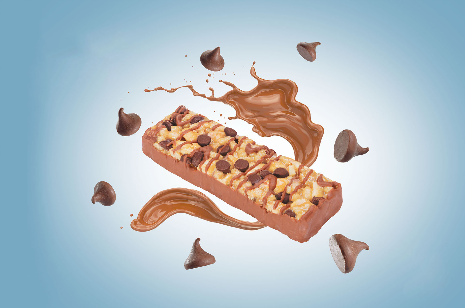 Arte publicitario barra proteínas